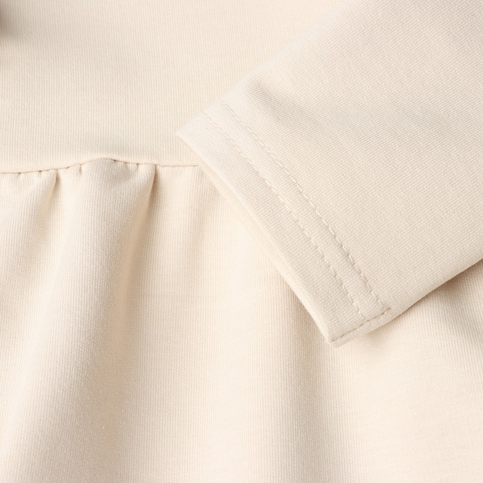 Платье для девочки с рюшей KAFTAN Basic line, размер 32 (110-116), цвет кремовый 6074841
