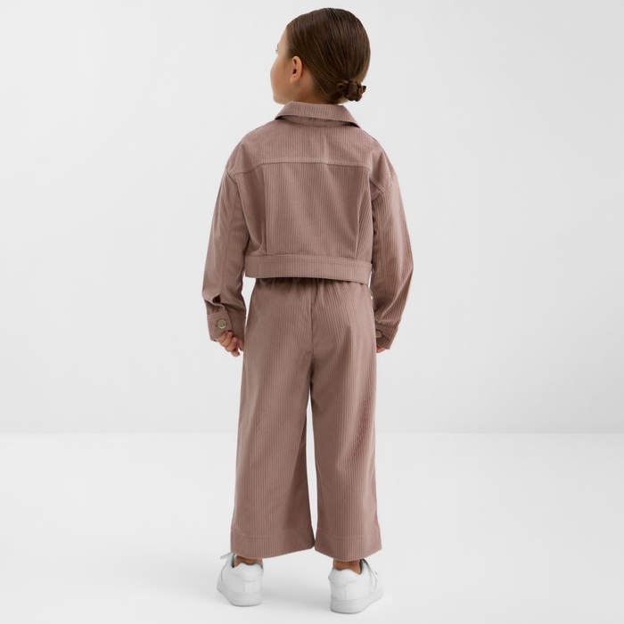 Костюм для девочки KAFTAN Velvet, размер 34 (122-128), цвет кофе 7665133