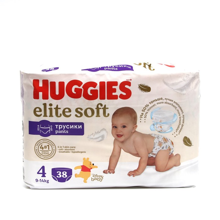 Трусики-подгузники Huggies Elite Soft 4 (9-14кг), 38 шт. 9490119