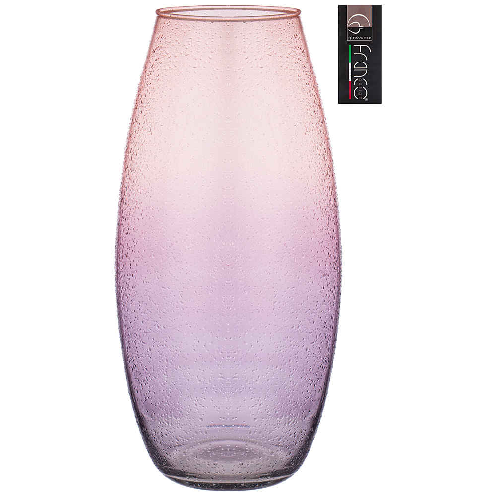 ваза amarrilys violet pink drops высота 37см 316-1741