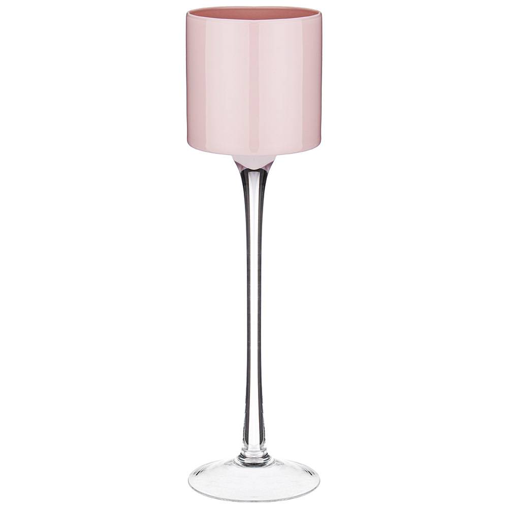 подсвечник/ декоративная ваза на ножке stelo rosato высота 45см диаметр 12см 316-1502