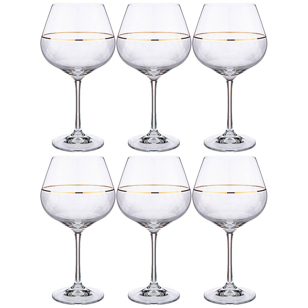 набор бокалов для вина viola elegance из 6 шт 570 мл высота 21 см 674-726