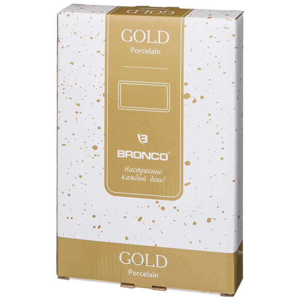 блюдо прямоугольное bronco gold 26,5х17,5х3,5 см 263-1079