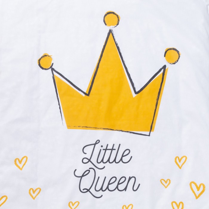 Постельное белье Крошка Я Little queen 112*147 см, 60*120+20 см, 40*60 см, 100% хлопок 4855303