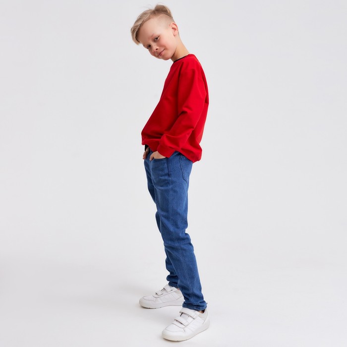 Джемпер для мальчика MINAKU: Casual Collection KIDS цвет красный, рост 122 7513700