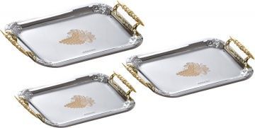 набор подносов из 3 шт 41х29х1/34х24х1 /26,5х19х1 см 920-021