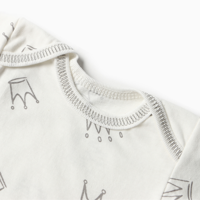 Боди Bloom Baby Короны с дл. рукавом, р. 62 см, молочный 9932261