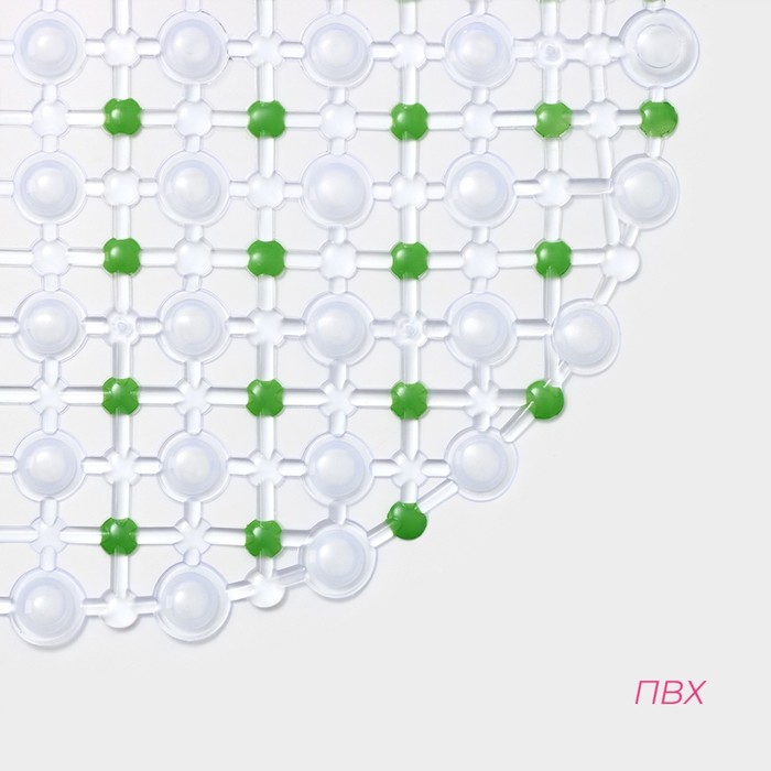 Коврик противоскользящий в ванну на присосках Доляна «Крапинка», 36x66 см, цвет МИКС 142616