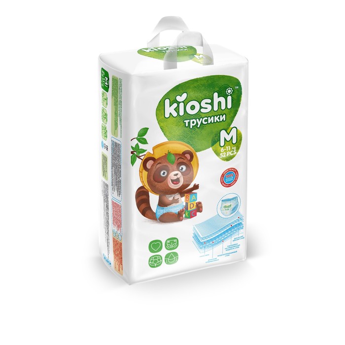 Подгузники-трусики KIOSHI M 6-11 кг, 52 шт 5111146