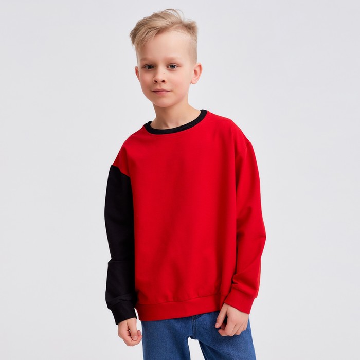 Джемпер для мальчика MINAKU: Casual Collection KIDS цвет красный, рост 122 7513700