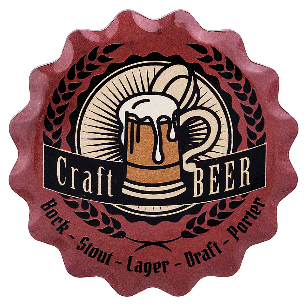 подставка под пивную кружку крафтовое пиво 11 см 229-372  материал керамика производства китай бренд lefard общий вес 0,13 кг, купить с доставкой по низкой цене за 117 руб.