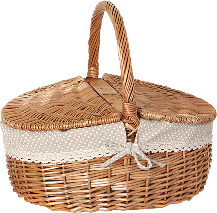 корзина для пикника 35х26х13/16,5х31 см 119-217  материал ива/ткань производства китай бренд lefard общий вес 1,25 кг, купить с доставкой по низкой цене за 2944 руб.