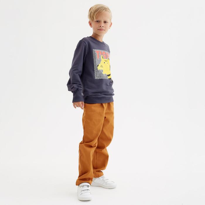 Свитшот для мальчика MINAKU: Casual Collection KIDS цвет графит, рост 116 6880260