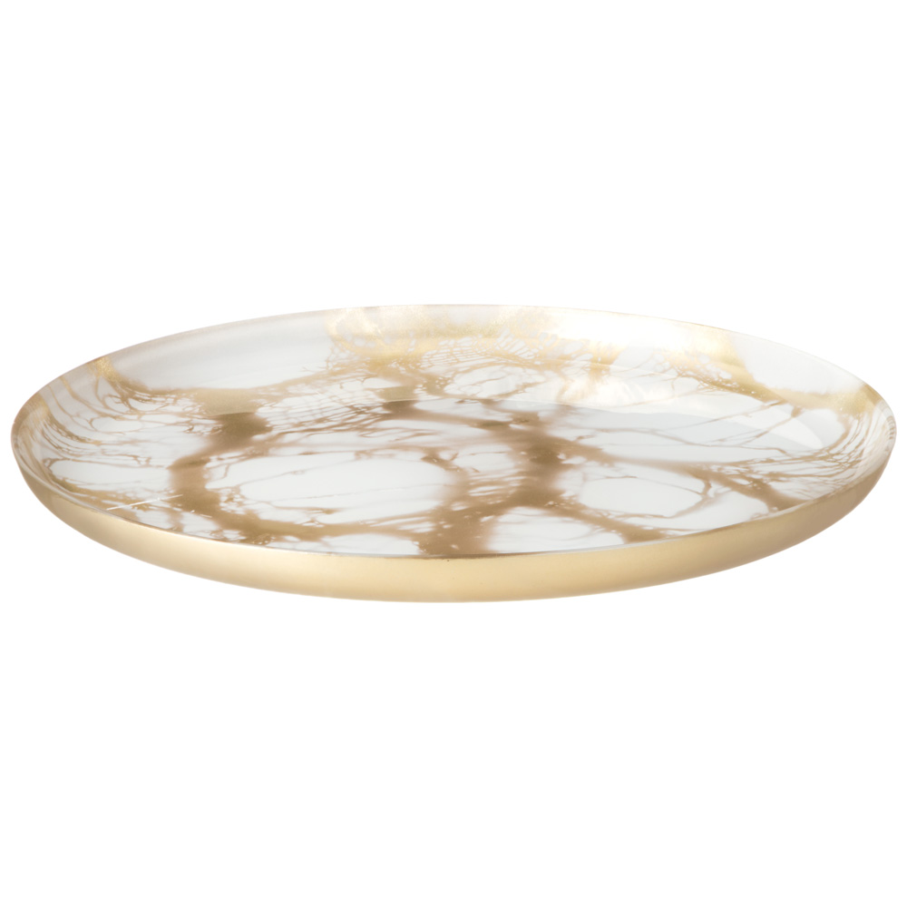 тарелка обеденная white marble диаметр 28 см, высота 2 cм 332-030