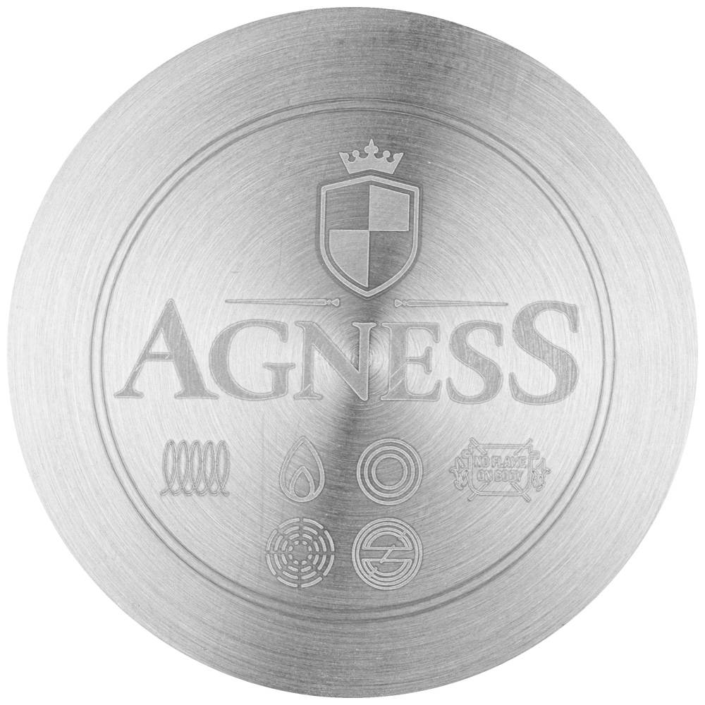 турка agness midnight с индукционным дном, нерж. сталь, 600 мл, 9х9.5 см 914-051