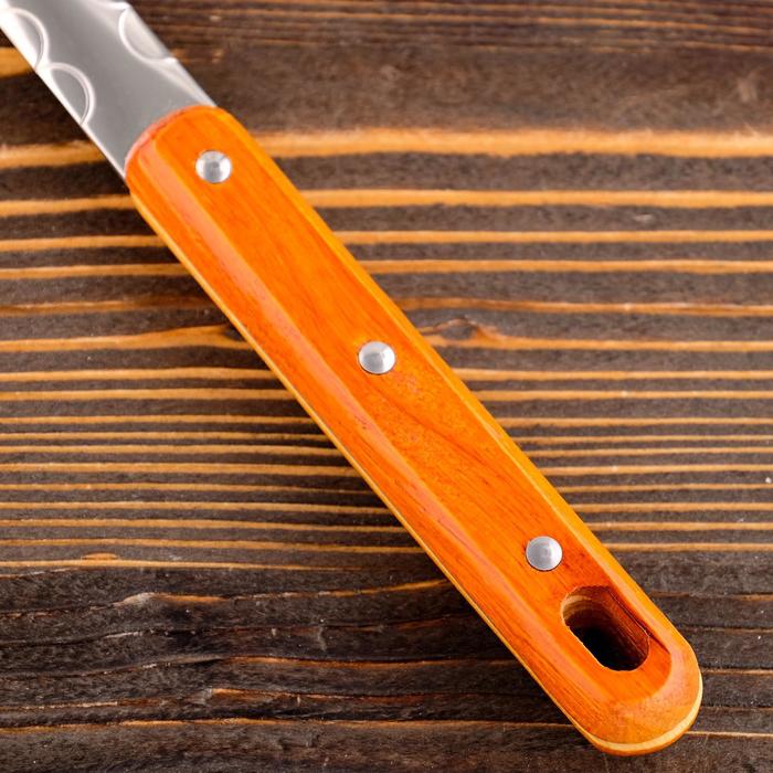 Шумовка для казана узбекская 45см, диаметр 12см, с деревянной ручкой 5147855