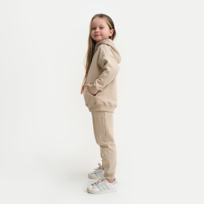 Костюм детский (худи, брюки) KAFTAN Basic line, размер 32 (110-116), цвет кофейный 7452917
