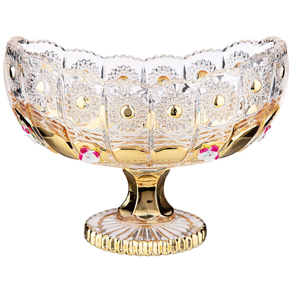 конфетница lefard gold glass 15,5х9 см высота 11 см 195-169