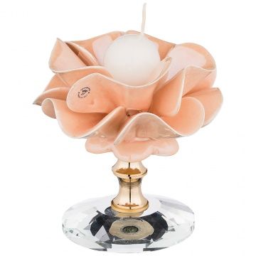 подсвечник delicate flower диаметр 10 см высота 10 см 661-065