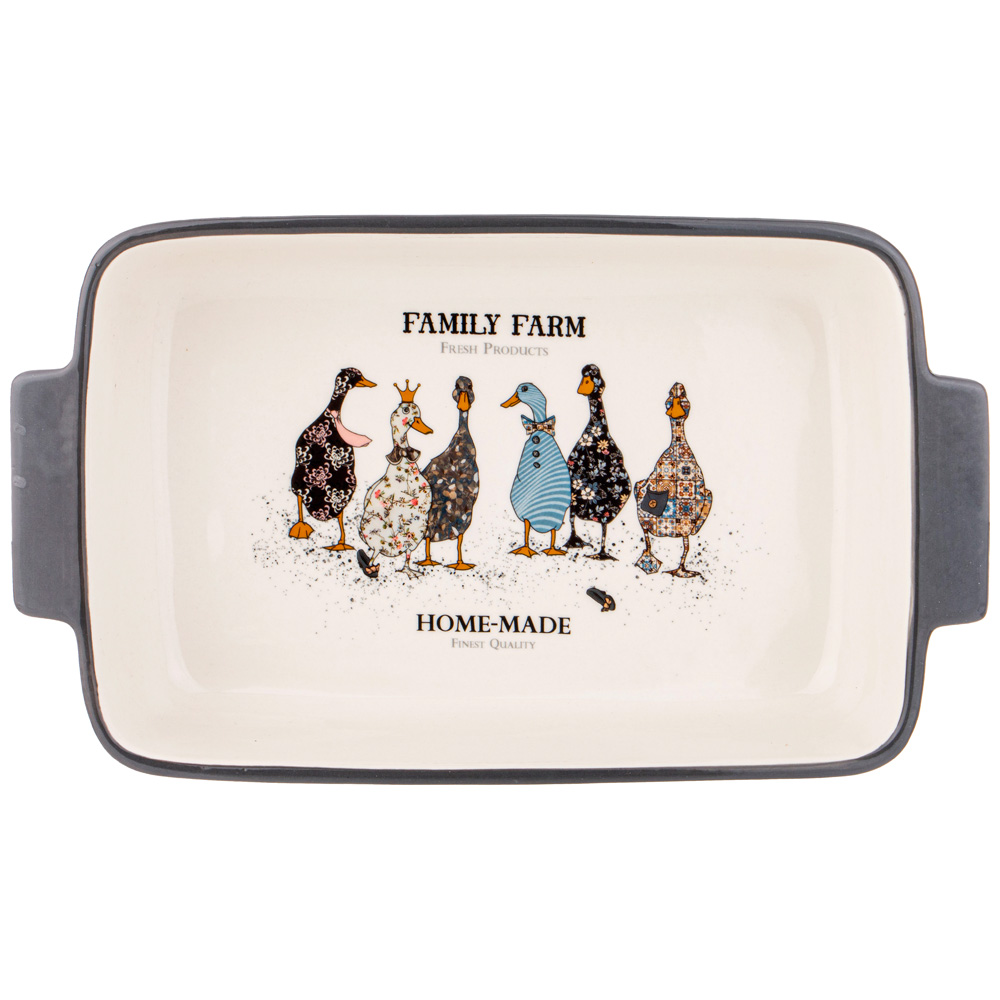 блюдо для запекания agness family farm прямоуг.2,8 л 33,5х19,5х7,5 см 536-276
