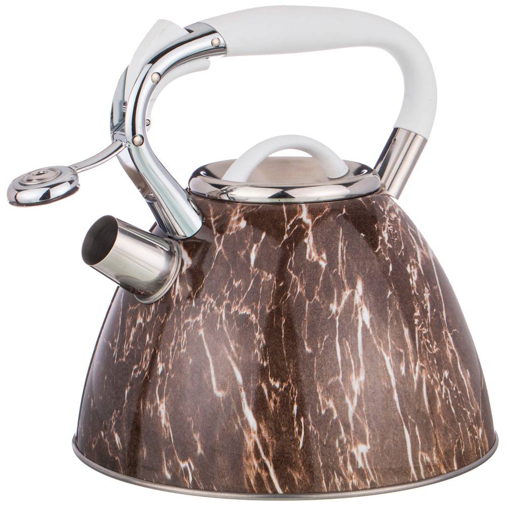 чайник agness со свистком, серия fantasy,3,0 л, индукционное капсульное дно 937-041