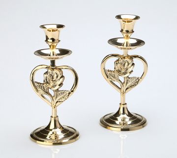 комплект подсвечников из 2 шт романтик высота 17 см 878-051