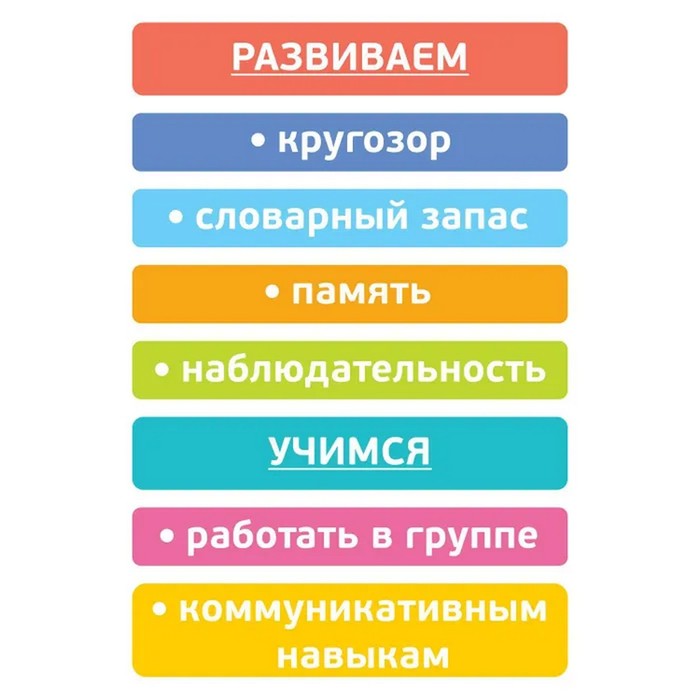 Логический набор «Читаем слоги» 54 деталей 4700026