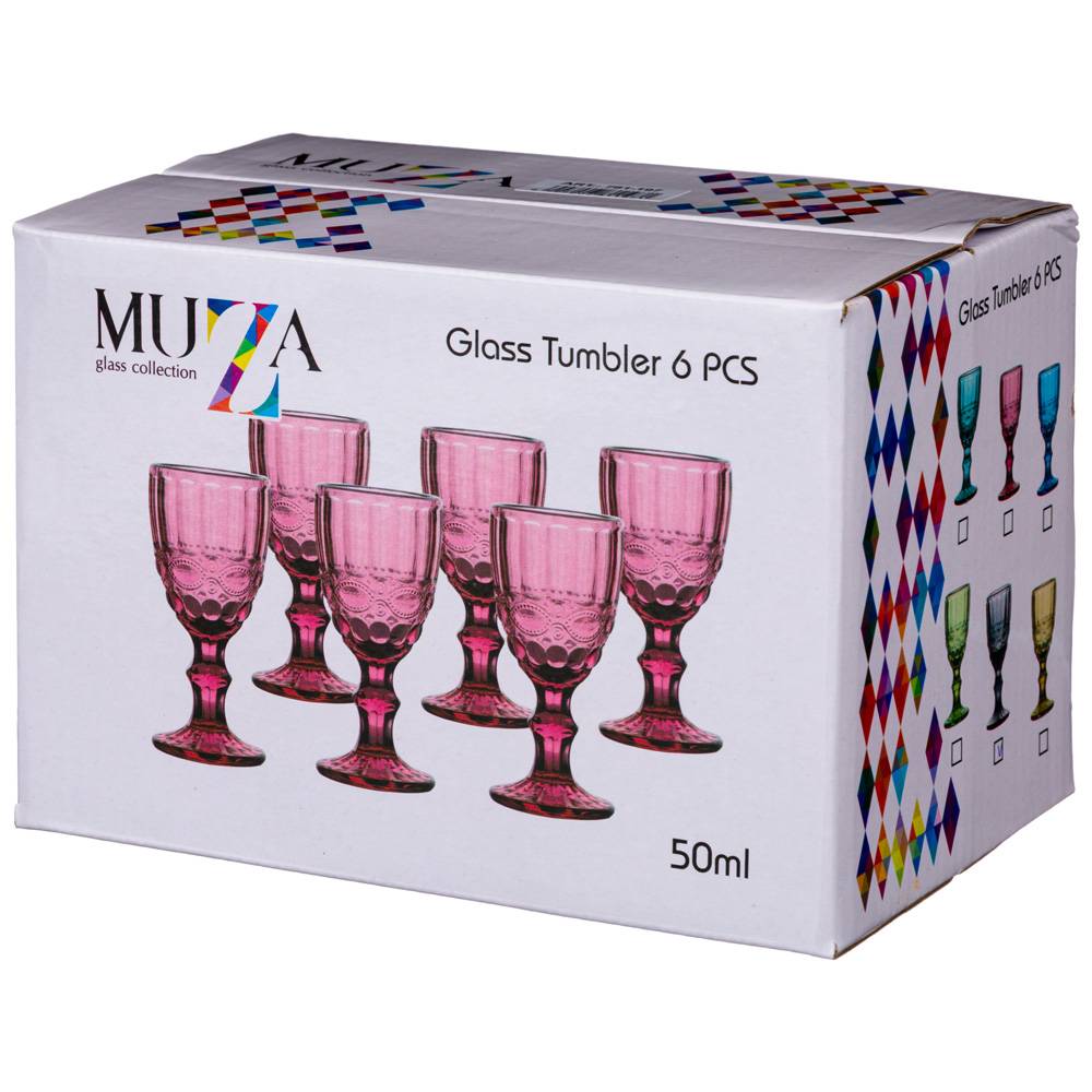 набор рюмок серпентина из 6шт серия muza color 50мл / в 10,5 см 781-197