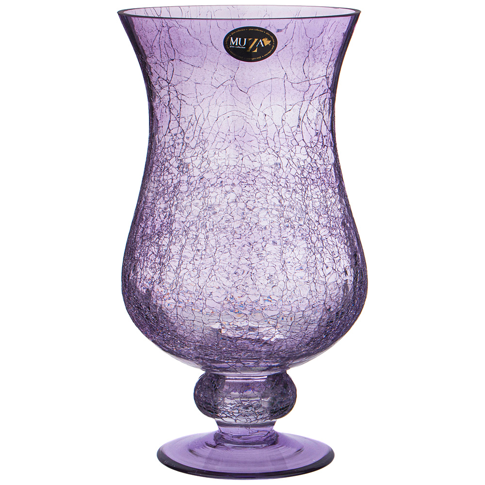 ваза amfora cracle blue высота 31см 380-648