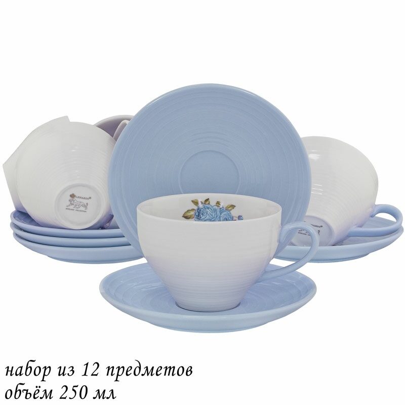 Чайный набор 12пр. 250 мл Фарфор 109-103