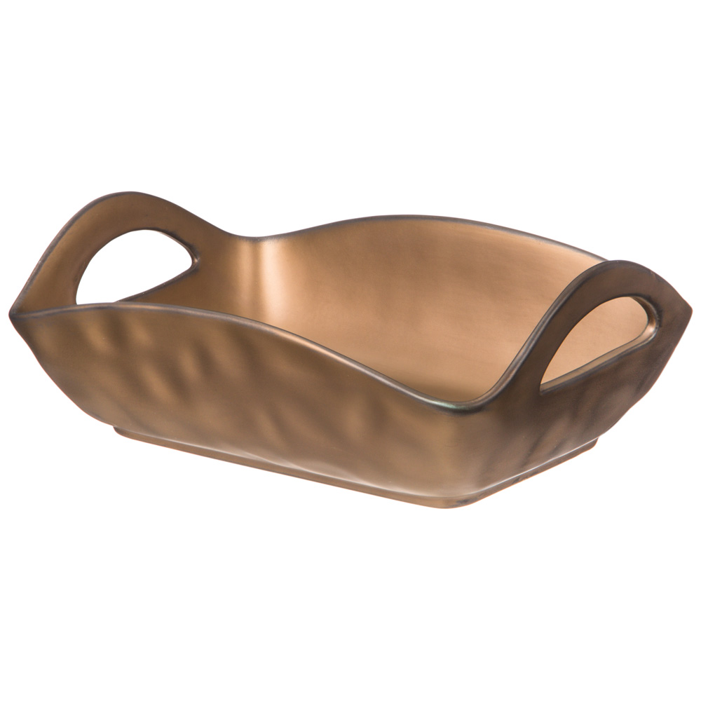 блюдо с ручками bronco bronze 23х16х8 см 474-178