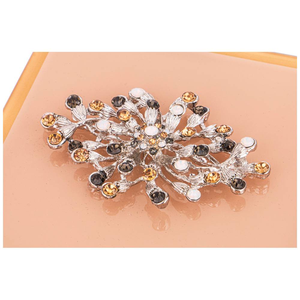 шкатулка коллекция brooch цвет:бежевый 12х12х8 см 453-157