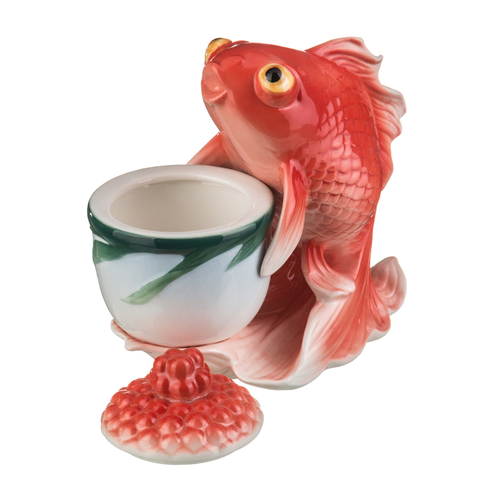 икорница золотая рыбка 14х8 см 75 мл 58-1006