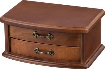 шкатулка для украшений коричневая с зеркалом 20х13х9,5 см 255-133