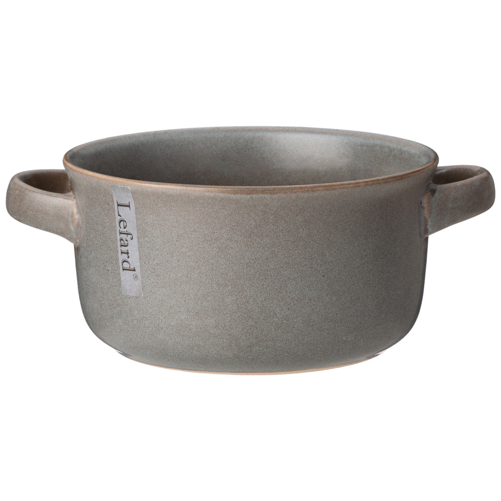 салатник с ручками 13,6 см коллекция glaze collection цвет:серый меланж 191-227