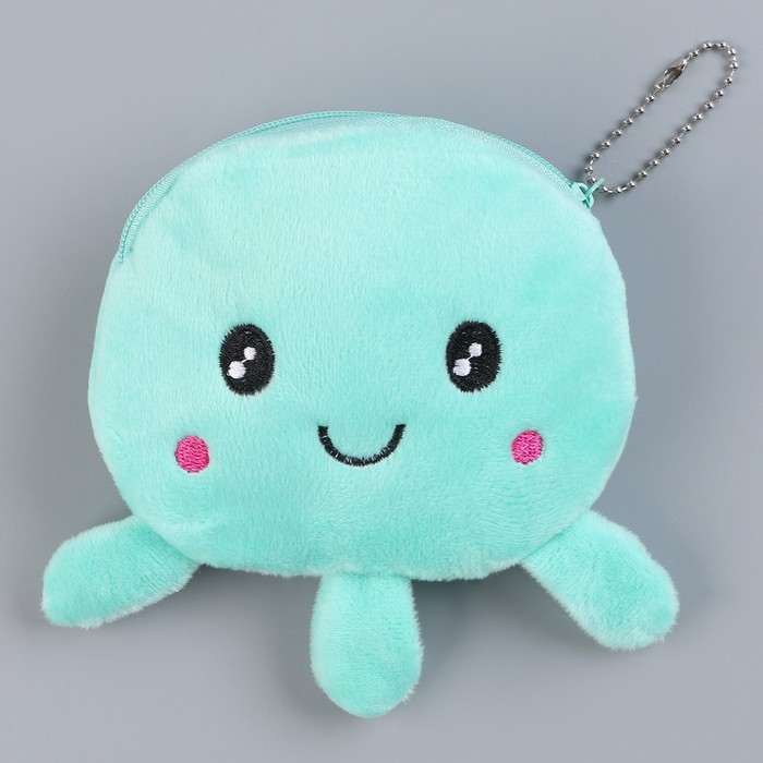 Кошелек детский мягкий Осьминог, 12*10 см, МИКС 9814885