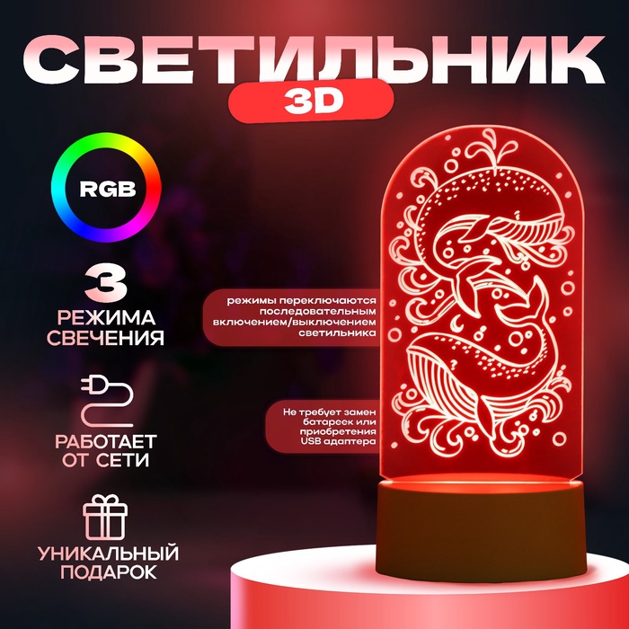 Светильник Кит LED белый 8,5х9,5х16 см RISALUX 9285977