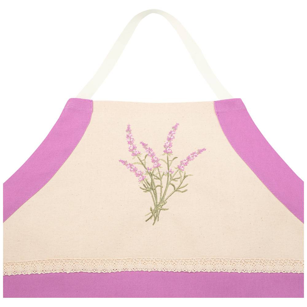 фартук lavender,100 проц х/б, лиловый\бежевый, 850-605-32