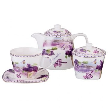 чайный набор на 6 персон lavender 14пр. 700/220/280 мл 165-439