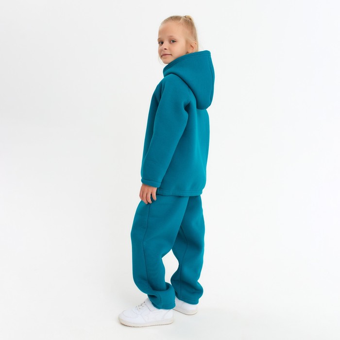 Костюм детский (худи, брюки) MINAKU: Basic Line KIDS, oversize, цвет изумруд, рост 110 7810238