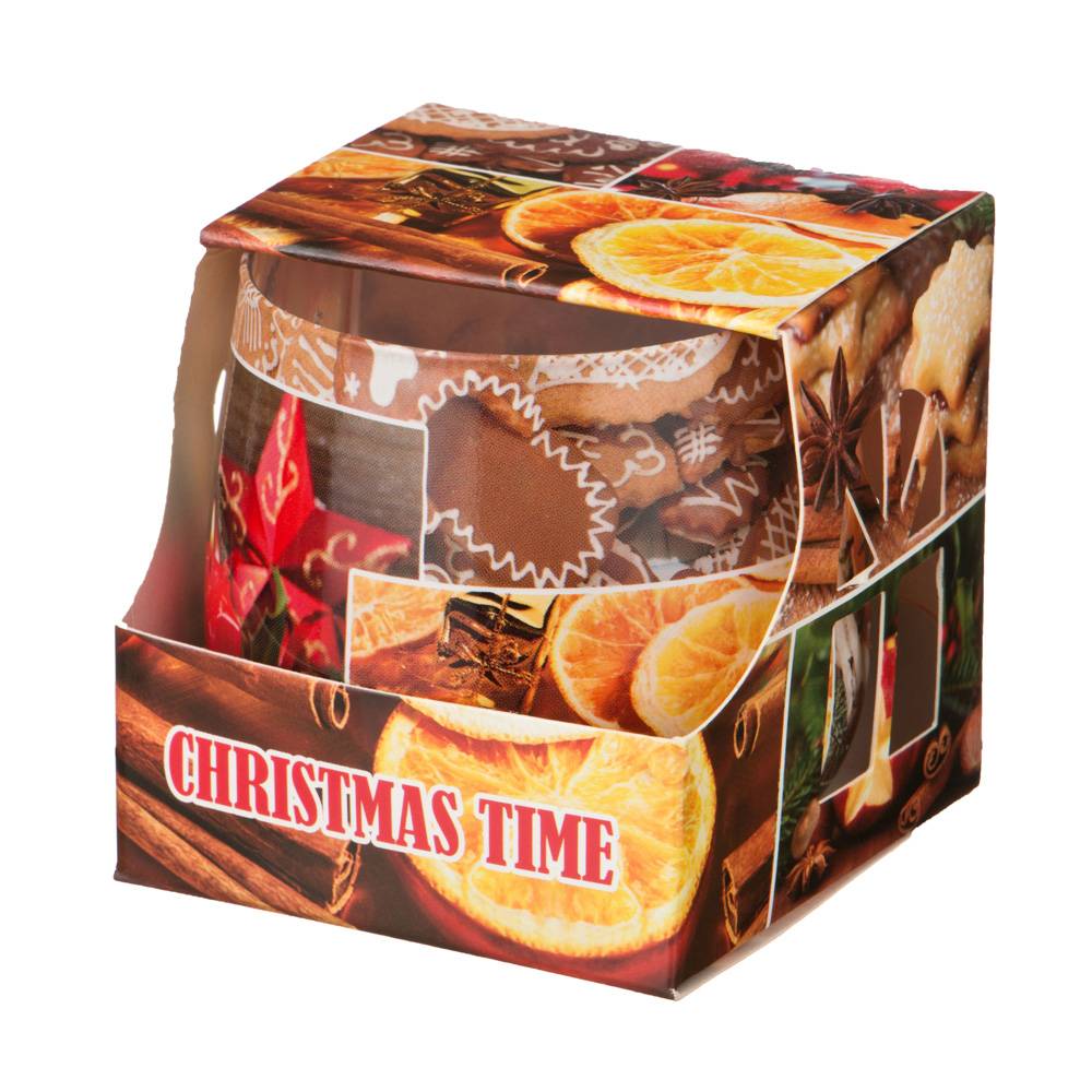 свеча christmas time высота 7 см диаметр 6 см 348-438