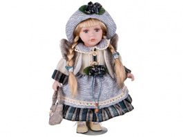 кукла фарфоровая высота 30 см 346-245