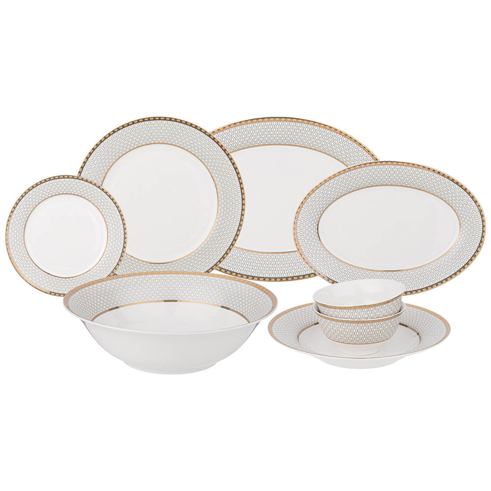 столовый сервиз lefard classic на 6 пер. 23 пр. 760-393 столовые сервизы материал фарфор производства китай бренд lefard общий вес 10,5 кг, купить с доставкой по низкой цене за 25970 руб.