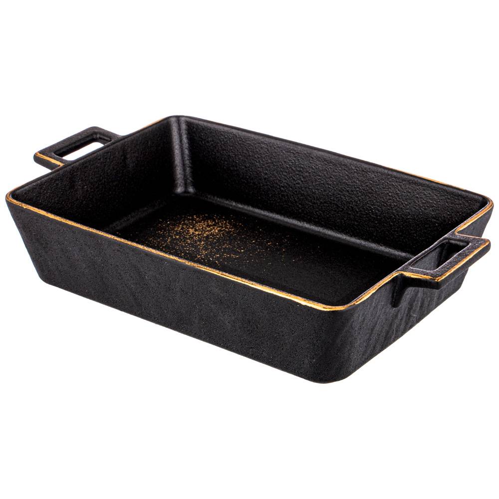 блюдо для запекания bronco midnight gold 25х15х5 см 900 мл 42-378