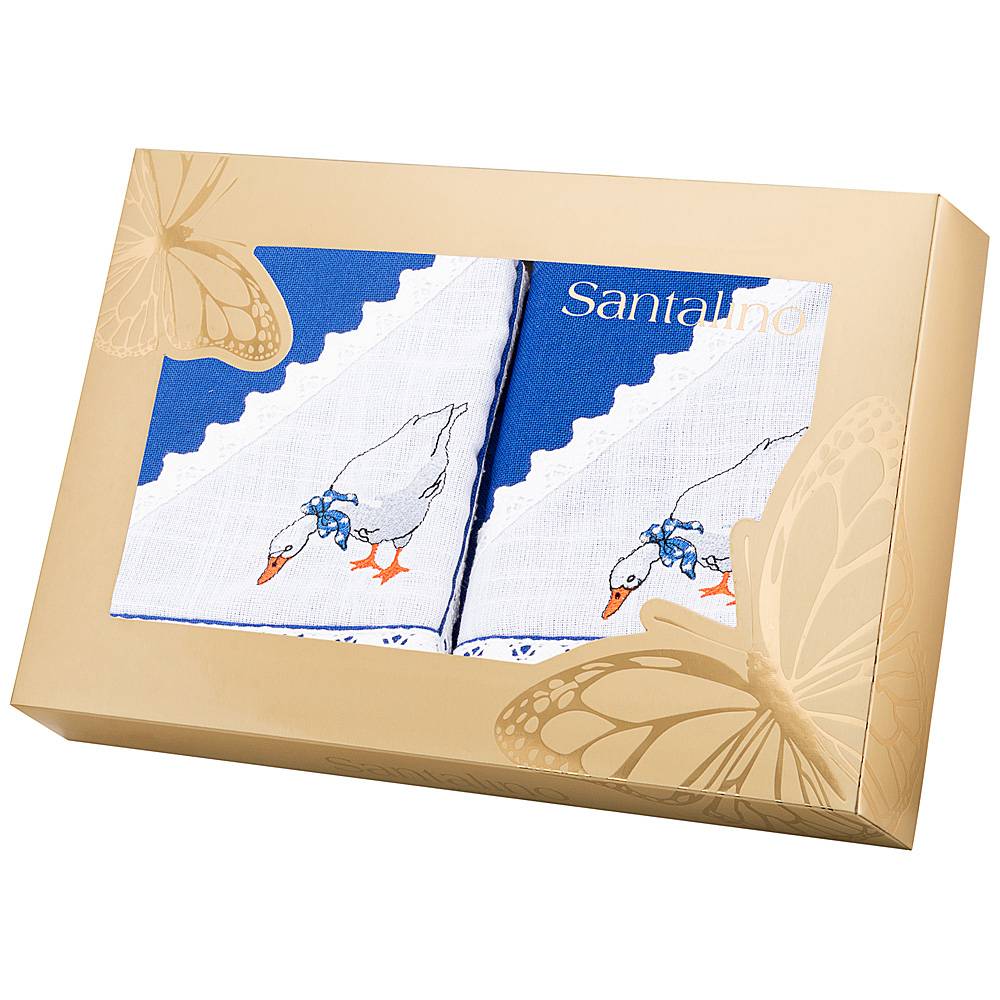 комплект салфеток из 2-х шт гуси ,40х40см, х/б 100 проц синий 850-820-41