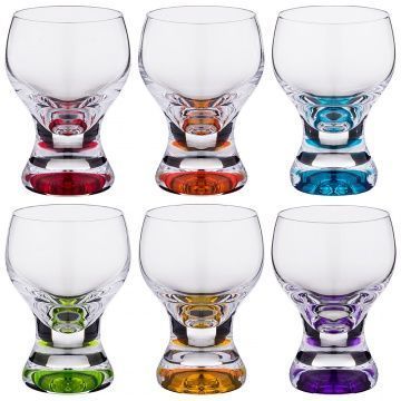 набор рюмок из 6 шт gina colors 60 мл высота 7,5 см 674-657
