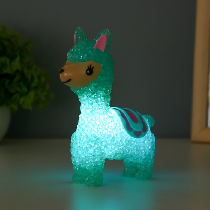 Ночник Лама LED 1Вт от батареек LR44 МИКС 10х15х5,5см RISALUX 9403789