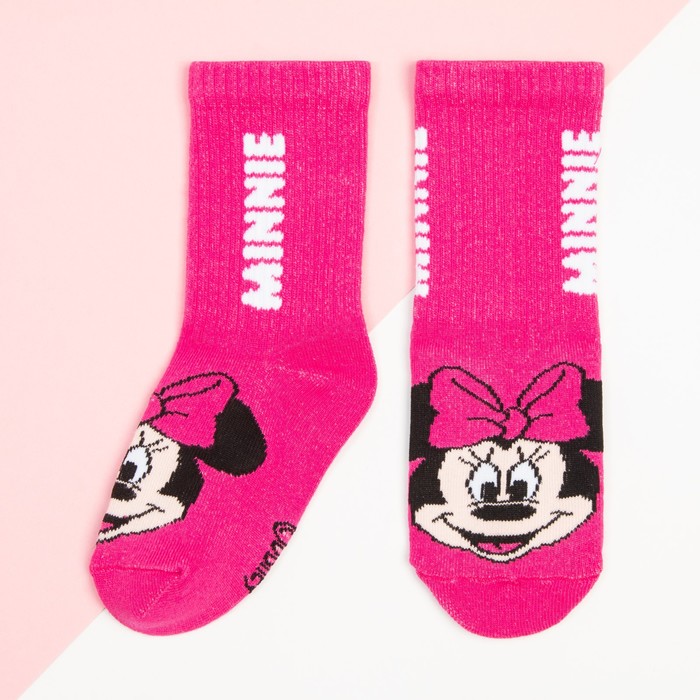 Носки для девочки Minnie, DISNEY, 18-20 см, цвет розовый 9200201