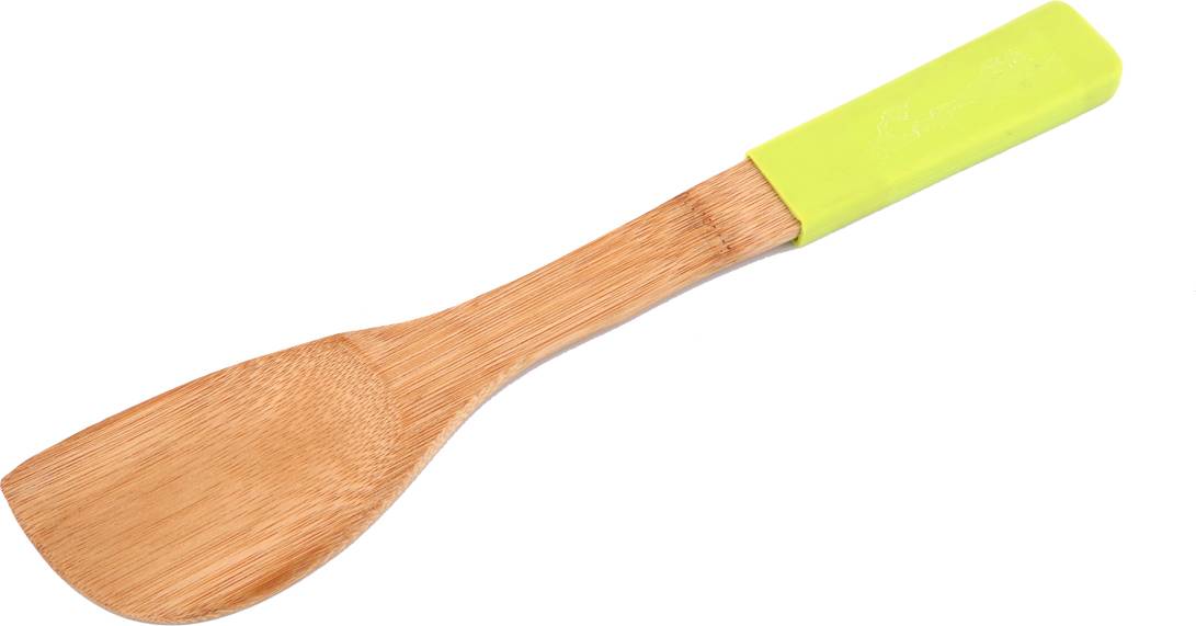 лопатка кухонная agness с силиконовой вставкой 30х6 см 897-039 кухонные приборы материал бамбук производства китай бренд agness общий вес 0,068 кг, купить с доставкой по низкой цене за 113 руб.