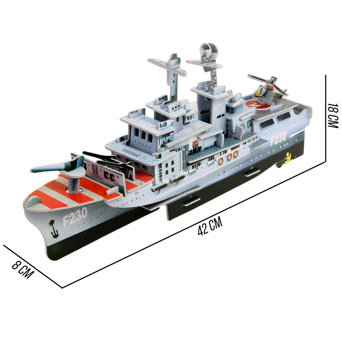 Конструктор 3D «Корабль», 55 деталей 124377